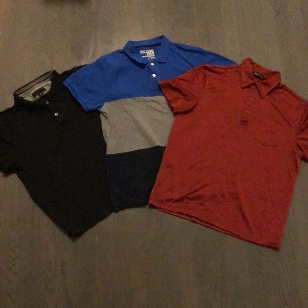 Banana Republic Old Navy Axist Golf Polo SS Shirt Bundle Men's M